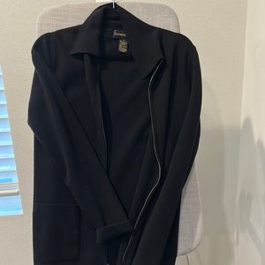 Black casual to dressy wool cardigan